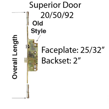 20MM ACTIVE 50/92 SHOOTBOLT G-U REPLACEMENT FOR 74-3/4" SUPERIOR DOOR - YDI